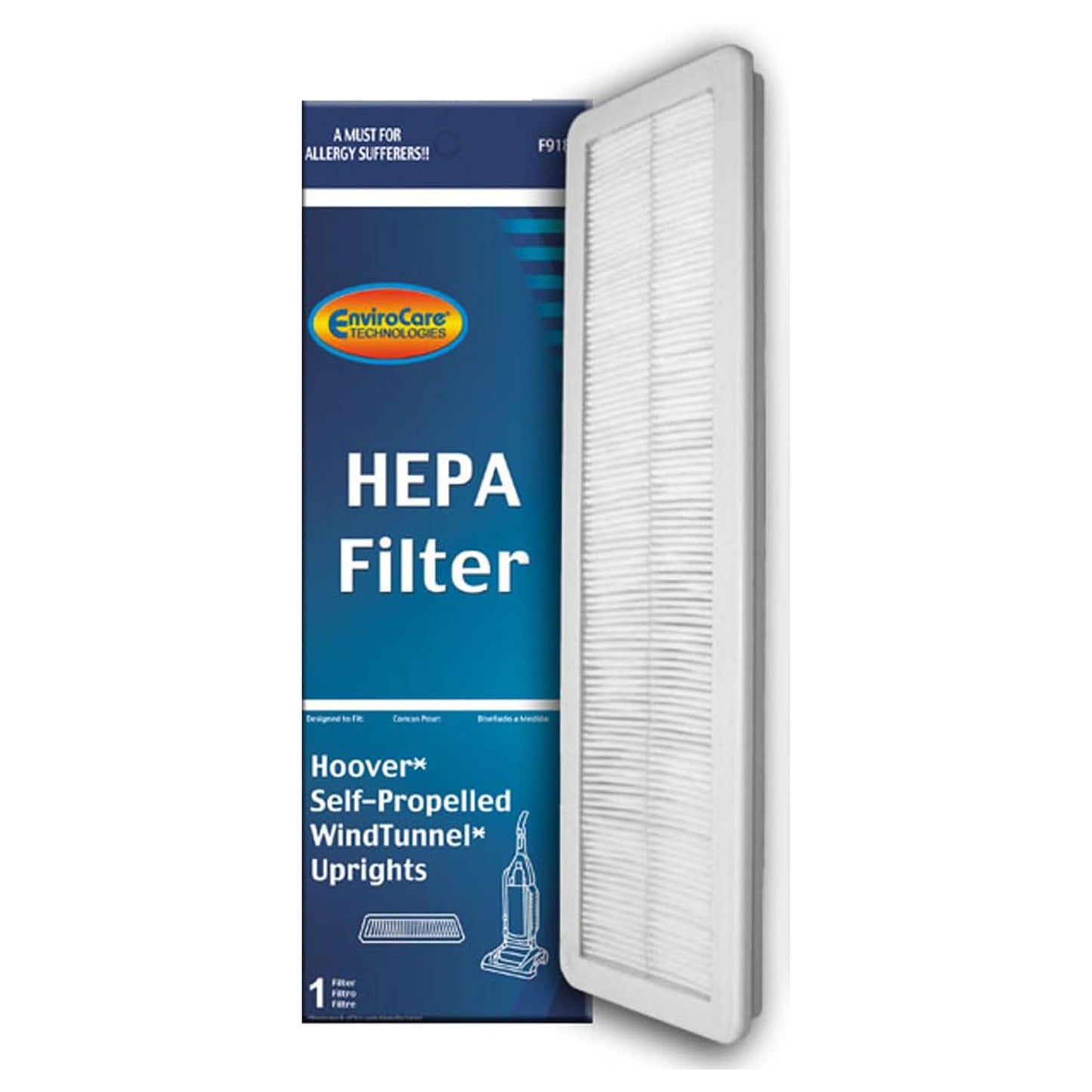ENVIROCARE HEPA FILTRATION VACUUM CLEANER FILTERS FOR HOOVER SELF-PROPELLED WINDTUNNEL