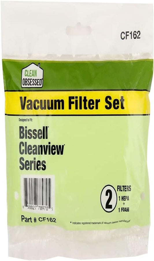 CLEAN OBSESSED REPLACEMENT VACUUM FILTER DESIGNED TO FIT BISSELL CLEANVIEW UPRIGHT 9595A, 1819, 1822, 1825, 1831, 1330, 1332