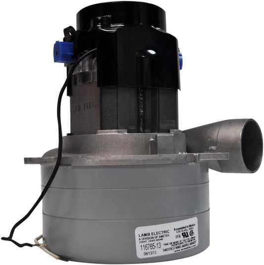 REPLACEMENT VACUUM MOTOR, 5.7" 120V, 3-STAGE TANGENTIAL BYPASS MOTOR, FITS CENTRAL VACUUM SYSTEMS, REPLACES  PART #116765-13