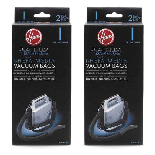 HOOVER TYPE I HEPA BAG, PACK OF 4