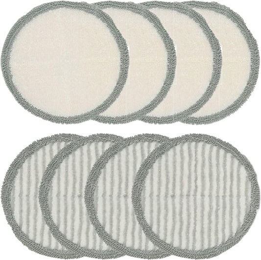 BISSELL SPINWAVE SCRUBBY PAD & MOP PAD SET, 4 SOFT PADS & 4 SCRUBBY PADS FOR SPINWAVE VACUUM CLEANERS