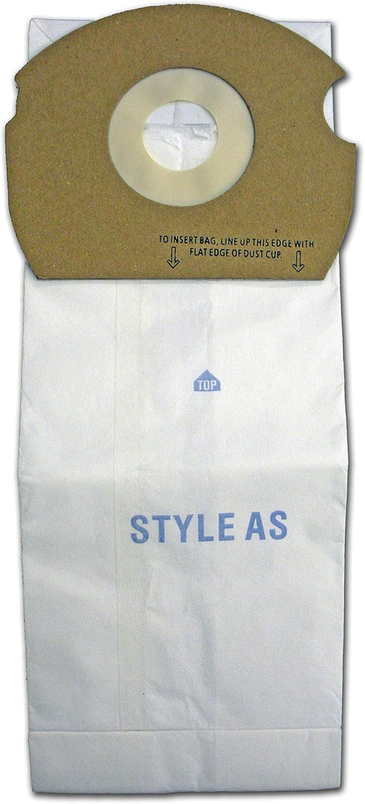 REPLACEMENT MICRO FILTRATION VACUUM BAGS FOR EUREKA TYPE AS AS1050 SERIES, PACK OF 3