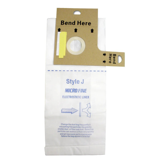 REPLACEMENT MICROFILTRATION VACUUM BAGS FOR EUREKA UPRIGHT STYLE J, PACK OF 3
