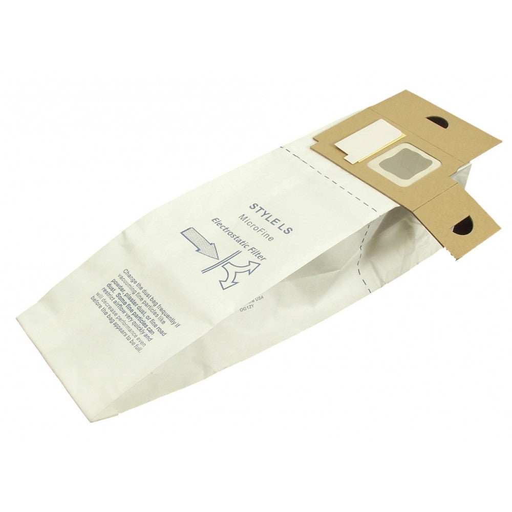 REPLACEMENT MICRO FILTRATION VACUUM CLEANER DUST BAGS DESIGNED TO FIT EUREKA STYLE LS UPRIGHTS, PACK OF 3