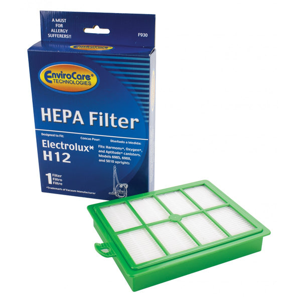 ENVIROCARE REPLACEMENT HEPA FILTER FOR EUREKA H12, HARMONY, OXYGEN & APTITUDE CANISTER VACUUMS